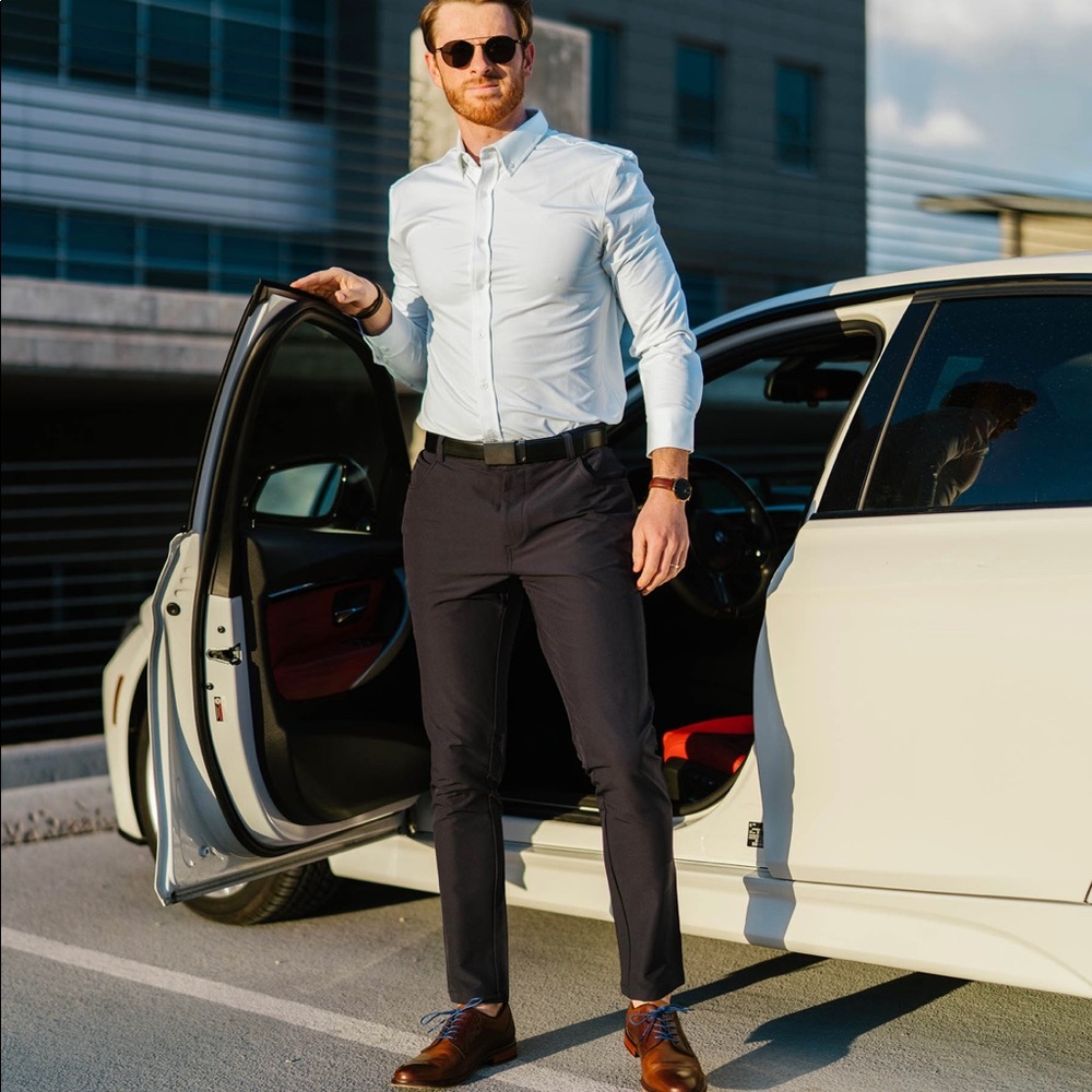 Men’s Zyia Navy Office Chinos size Large BNWT